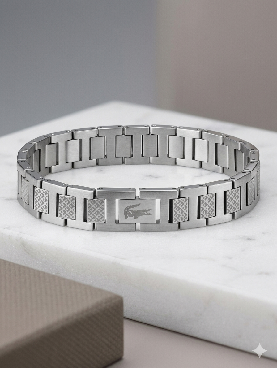 Pulsera Lacoste Plata