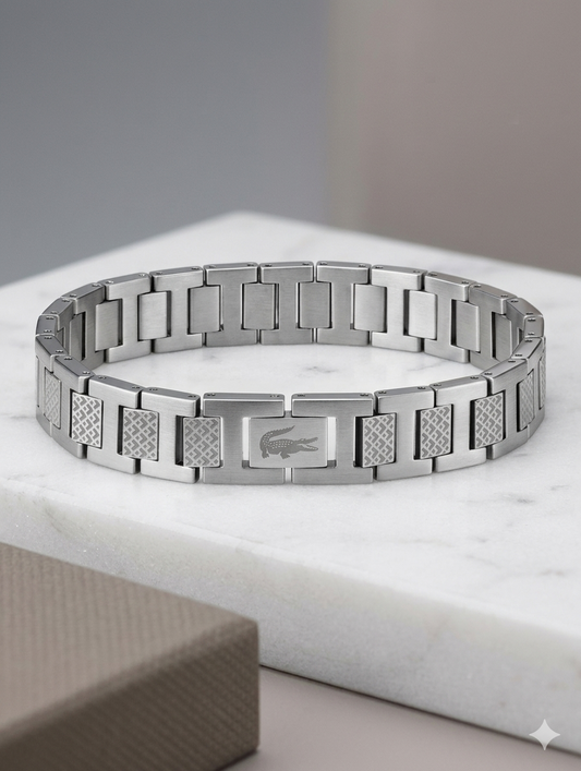Pulsera Lacoste Plata
